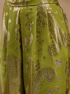 Kaftan with pants in Olive Color