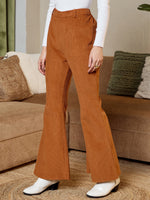 Bell Bottom Pants in Brown corduroy