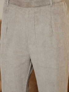 Waist Coat and Bell bottom Pants in Grey corduroy