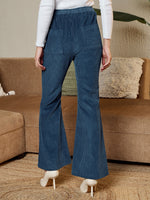 Bell Bottom Pants in Blue corduroy