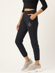 Cotton Terry Joggers in Navy