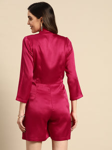 Divided Blazer Jumpsuit in Pink