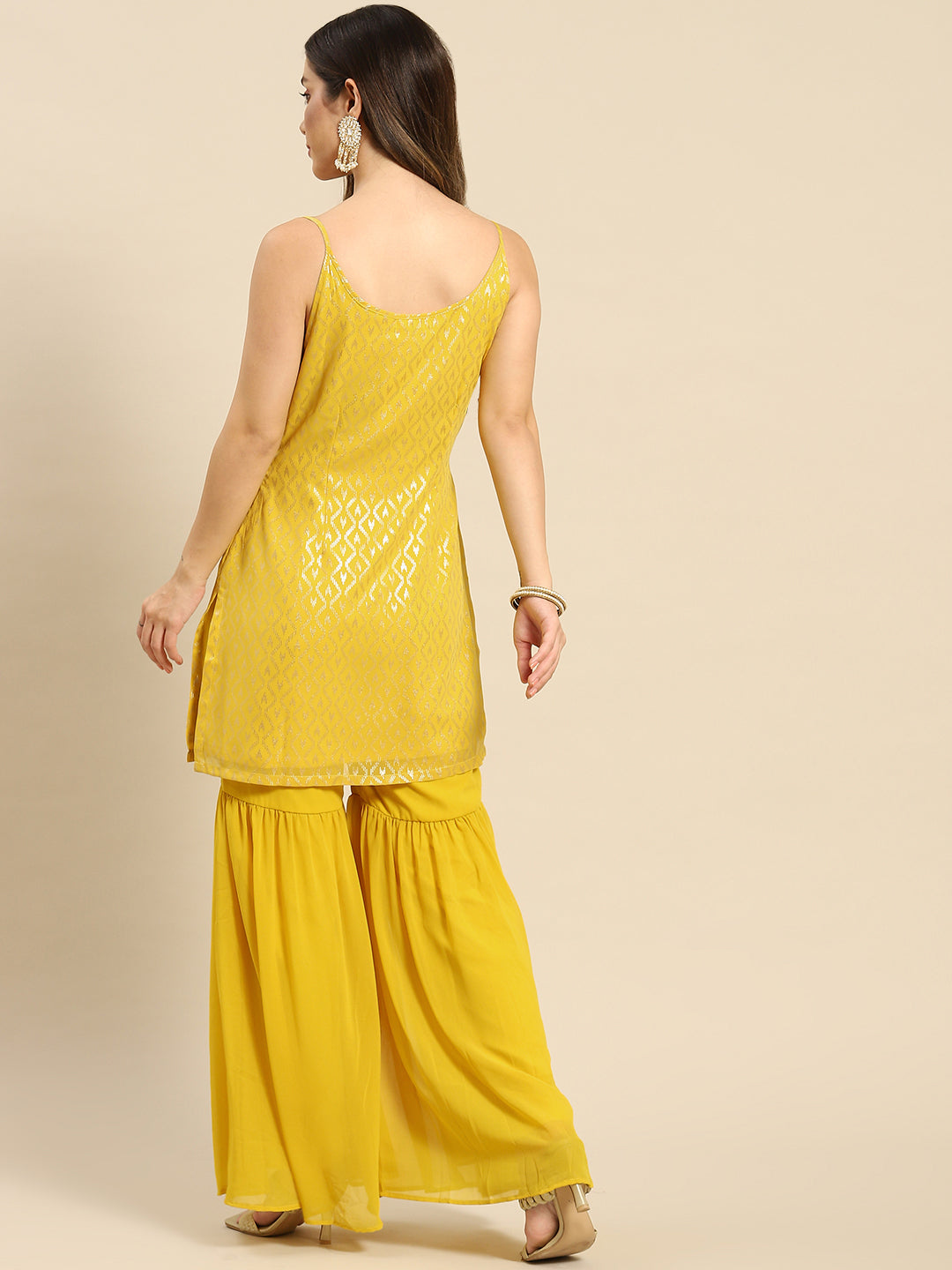 Sharara with kurta in Yellow