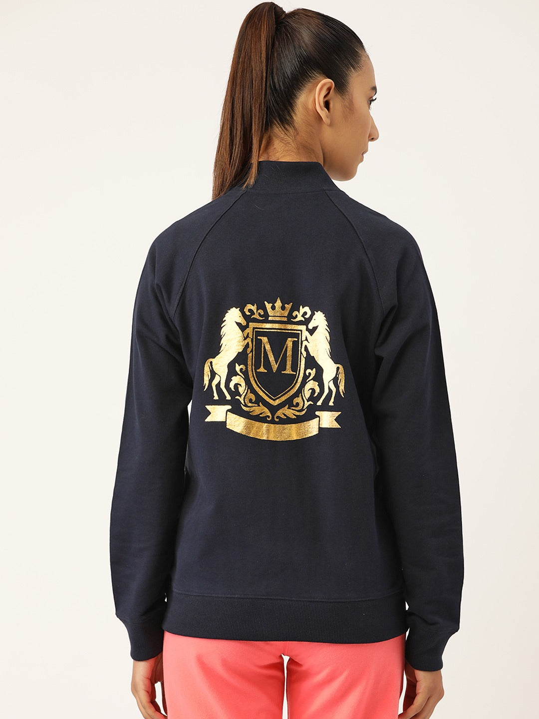 Front open Sweatshirt in Navy