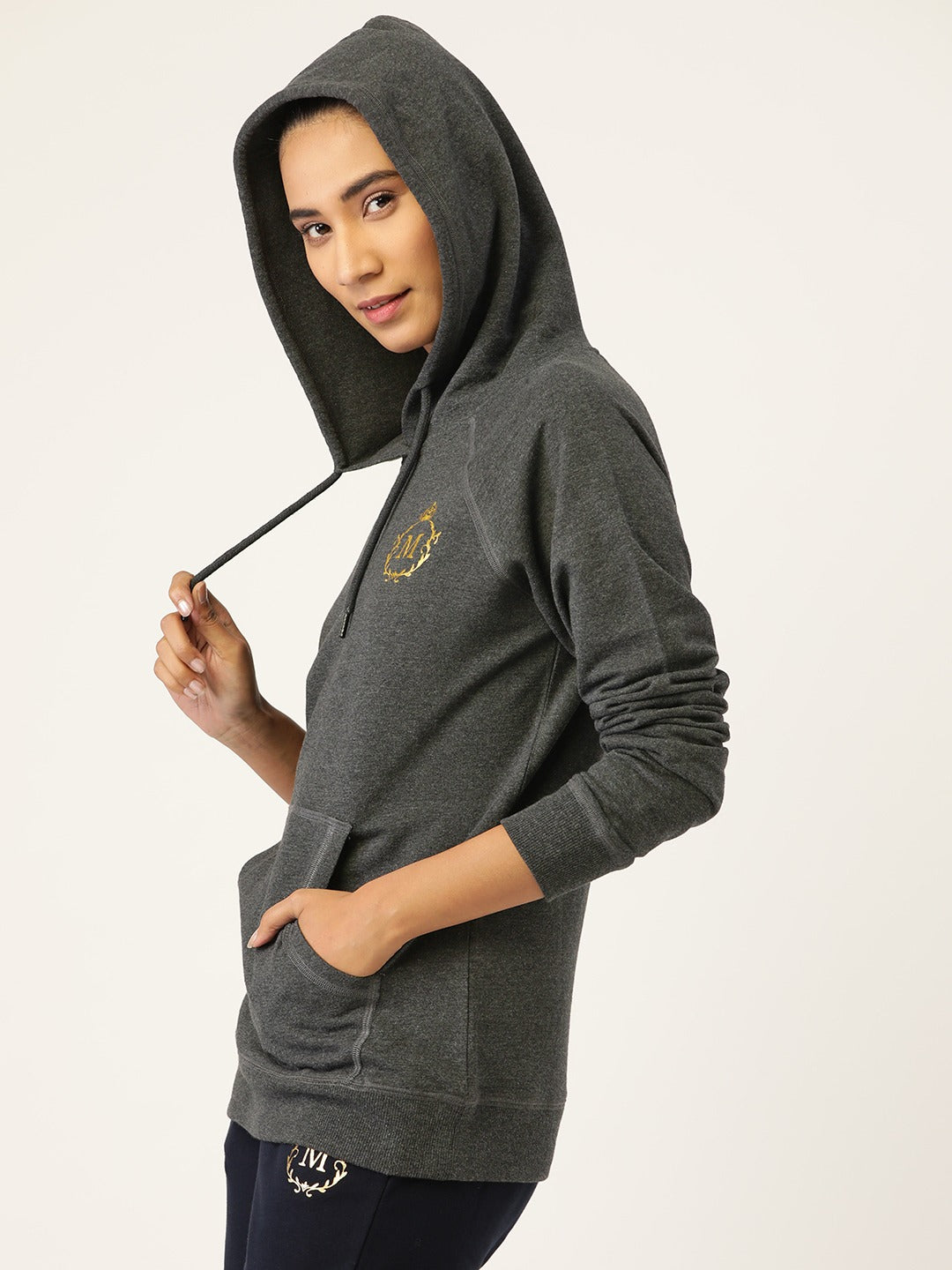 Front pocket hoodies in Grey